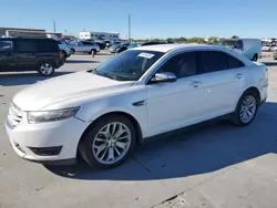 Salvage cars for sale at Grand Prairie, TX auction: 2015 Ford Taurus Limited