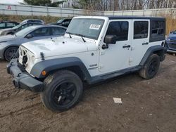 Jeep salvage cars for sale: 2017 Jeep Wrangler Unlimited Sport