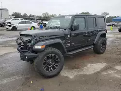 Salvage cars for sale at Florence, MS auction: 2019 Jeep Wrangler Unlimited Sahara