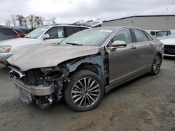 Salvage cars for sale from Copart Spartanburg, SC: 2018 Lincoln MKZ Select