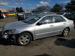 Salvage cars for sale at Moraine, OH auction: 2006 Honda Accord SE