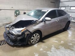 Salvage cars for sale from Copart Blaine, MN: 2015 Toyota Corolla L