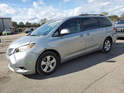 Salvage cars for sale at Florence, MS auction: 2015 Toyota Sienna LE