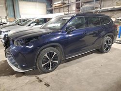 Salvage cars for sale at Eldridge, IA auction: 2021 Toyota Highlander XSE