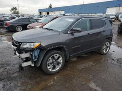 Salvage cars for sale at Woodhaven, MI auction: 2021 Jeep Compass Limited