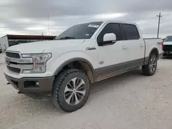 Salvage cars for sale at Andrews, TX auction: 2018 Ford F150 Supercrew