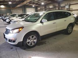 Salvage cars for sale at Eldridge, IA auction: 2015 Chevrolet Traverse LT