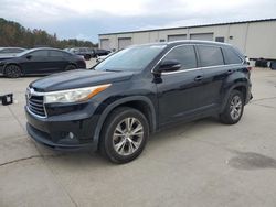 Salvage cars for sale at Gaston, SC auction: 2015 Toyota Highlander XLE