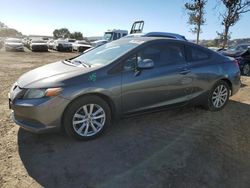 Salvage cars for sale at San Martin, CA auction: 2012 Honda Civic EX