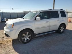 Salvage cars for sale at Andrews, TX auction: 2013 Honda Pilot Touring