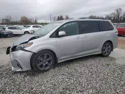 Salvage cars for sale at Columbus, OH auction: 2020 Toyota Sienna SE