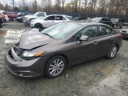 Honda Civic ex Vehiculos salvage en venta: 2012 Honda Civic EX