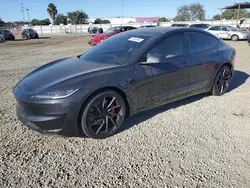 Salvage cars for sale at San Diego, CA auction: 2024 Tesla Model 3