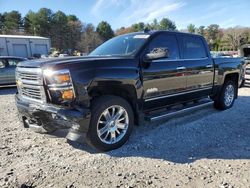 Salvage cars for sale at Mendon, MA auction: 2015 Chevrolet Silverado K1500 High Country