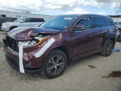 Toyota Highlander salvage cars for sale: 2016 Toyota Highlander XLE