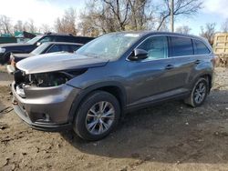 Toyota Vehiculos salvage en venta: 2015 Toyota Highlander LE