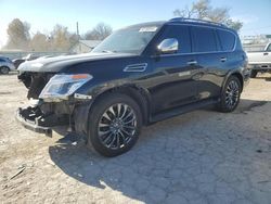 Salvage cars for sale at Wichita, KS auction: 2020 Nissan Armada Platinum