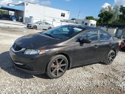 Salvage cars for sale from Copart Opa Locka, FL: 2014 Honda Civic LX