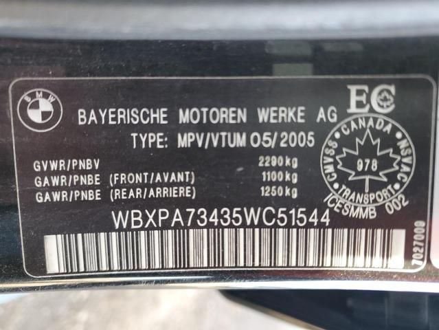 2005 BMW X3 2.5I