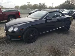 Salvage cars for sale at Riverview, FL auction: 2013 Bentley Continental GTC V8