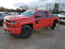 Salvage cars for sale at North Billerica, MA auction: 2017 Chevrolet Silverado K1500 LT