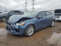 Salvage cars for sale at Elgin, IL auction: 2019 Ford Fusion SE