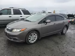 Salvage cars for sale from Copart Eugene, OR: 2012 Honda Civic EX