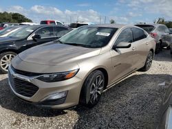 Salvage cars for sale from Copart Apopka, FL: 2022 Chevrolet Malibu RS