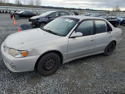 Vehiculos salvage en venta de Copart Arlington, WA: 2001 Toyota Corolla CE