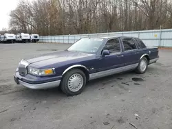 Salvage cars for sale at Glassboro, NJ auction: 1995 Lincoln Town Car Signature