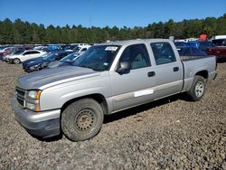 Chevrolet salvage cars for sale: 2007 Chevrolet Silverado C1500 Classic Crew Cab