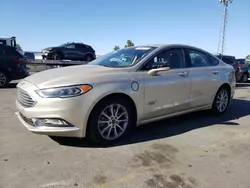 Salvage cars for sale from Copart Hayward, CA: 2017 Ford Fusion SE Phev