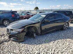 Salvage cars for sale at Cahokia Heights, IL auction: 2021 Acura TLX Advance