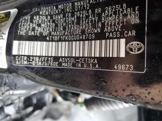 2012 Toyota Camry Base