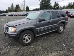 Salvage cars for sale at Graham, WA auction: 2003 Jeep Grand Cherokee Overland