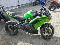 Salvage motorcycles for sale at Cahokia Heights, IL auction: 2016 Kawasaki EX650 E