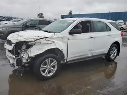 Salvage cars for sale at Woodhaven, MI auction: 2015 Chevrolet Equinox LS