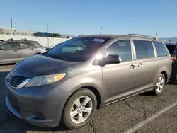 Salvage cars for sale at Van Nuys, CA auction: 2013 Toyota Sienna LE