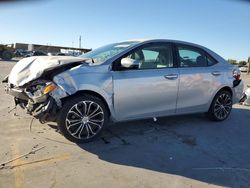 Toyota salvage cars for sale: 2016 Toyota Corolla L