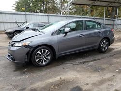 Salvage cars for sale at Austell, GA auction: 2013 Honda Civic EXL