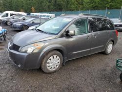 Nissan salvage cars for sale: 2005 Nissan Quest S