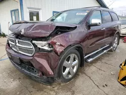 Salvage cars for sale at Pekin, IL auction: 2012 Dodge Durango Citadel