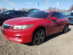 Salvage cars for sale at East Granby, CT auction: 2012 Honda Accord EXL