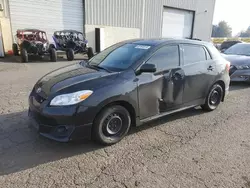 Toyota salvage cars for sale: 2009 Toyota Corolla Matrix S