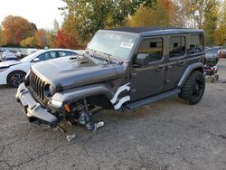 Jeep Wrangler salvage cars for sale: 2021 Jeep Wrangler Unlimited Sahara