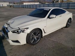 Salvage cars for sale at Sun Valley, CA auction: 2018 Infiniti Q60 Pure