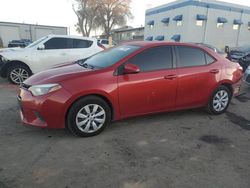 Toyota Corolla l salvage cars for sale: 2016 Toyota Corolla L