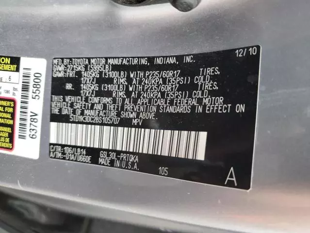 2011 Toyota Sienna XLE