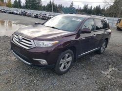 2012 Toyota Highlander Limited en venta en Graham, WA