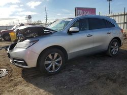 Salvage cars for sale at Chicago Heights, IL auction: 2015 Acura MDX Advance